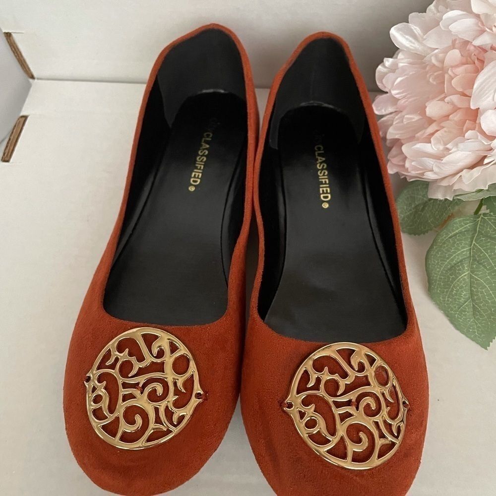 SOFT SUEDE LIKE COPPER FLATS‎ - Picture 2 of 7